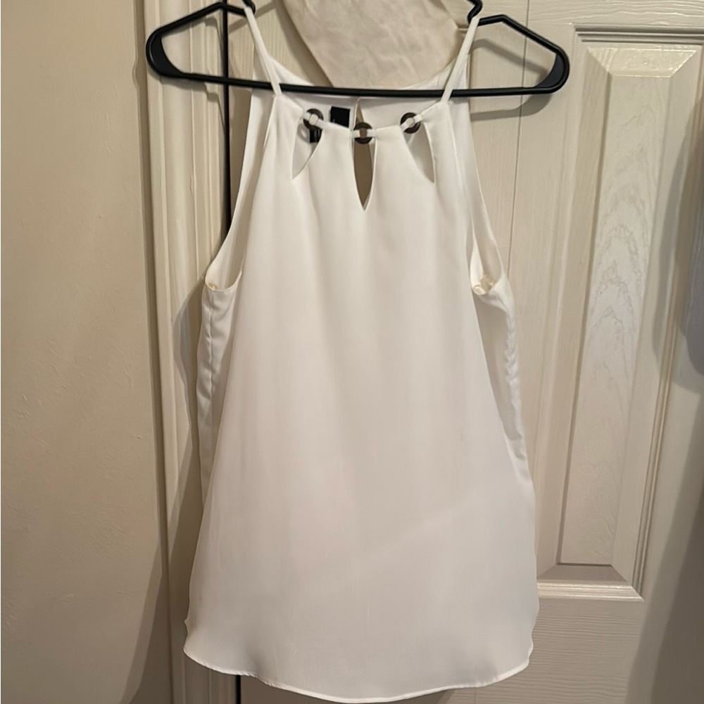 Elegant White Sleeveless Top